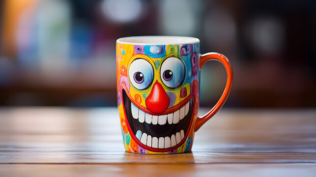 Coffee mug  with a fun and colorful design