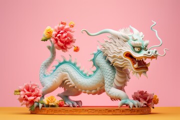 Fototapeta premium Chinese Dragon: Majestic Symbol of Power
