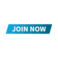 Obraz premium Join Now Banner In Blue Parallelogram Rectangle Shape For Recruitment 