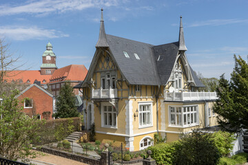 Historical building in Flensburg, Schleswig-Holstein, Germany
