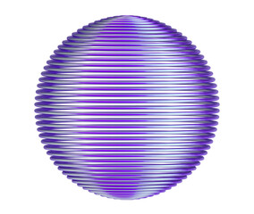 Abstract purple sphere, 3d render