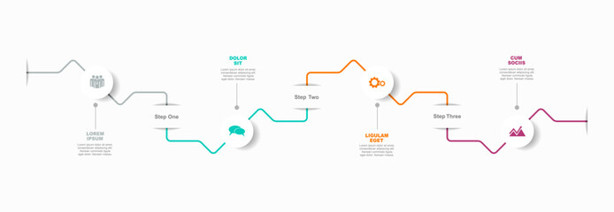 Infographic design template with place for your data. Vector illustration.