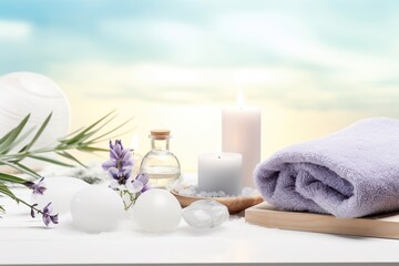 Fototapeta na wymiar Spa Essentials: Relaxation and Self-Care