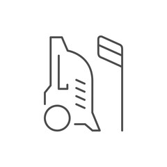 High pressure washer line icon