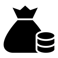 money bag glyph 