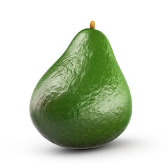 Avocado on white background. Fresh fruits. Healthy food concept