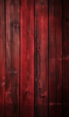 Obraz premium Dark red wooden plank background, wallpaper. Old grunge dark textured wooden