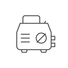 High pressure washer line icon