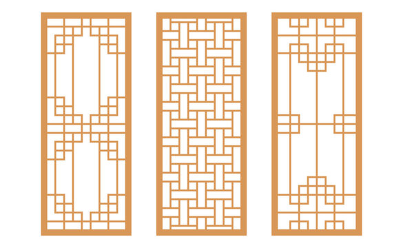 Korean traditional pattern design elements