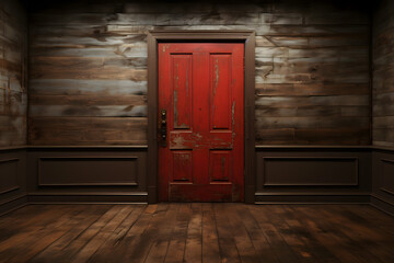 old wooden door