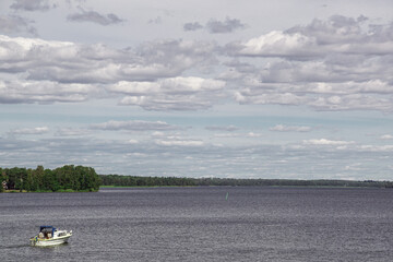 boat on the river