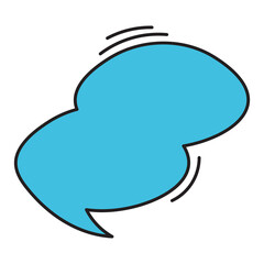 Obraz premium 50 Dialogue Speech Bubble Fill Style bg