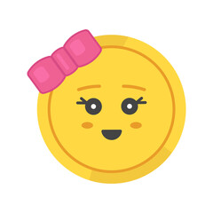 Illustration with coin. Character gold money on golden background. Saving money. Online banking. Digital marketing. Crypto currency, crypto currency coin.