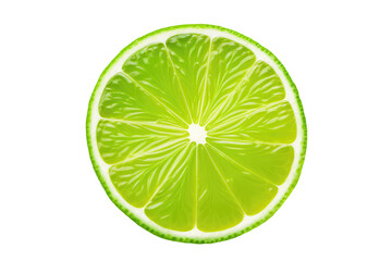 Green Lime Closeup On Isolated Transparent Background, Png