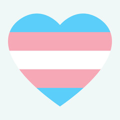Fototapeta na wymiar transgender flag colors with striped heart shape icon vector illustration.