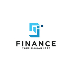 finance logo vector icon illustration