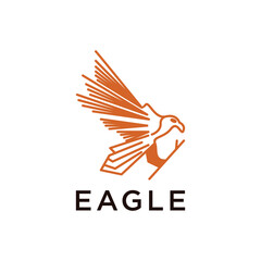 eagle logo vector flat icon