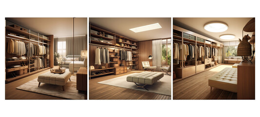 decor mid century modern walk in closet interior design