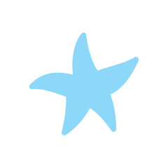 Starfish vector on a white background