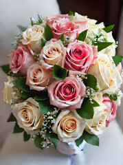 Realistic sharp detailed highquality bouquet in superior