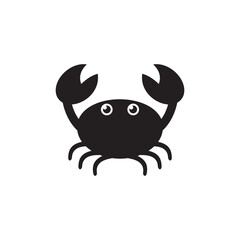 crab cartoon icon vector on a white background