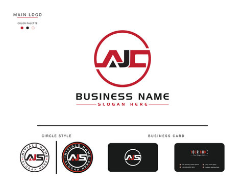 Creative AJC Logo Icon, Monogram ajc Royal Logo Letter Vector image