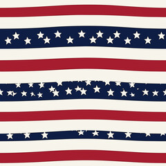 Fototapeta premium Seamless Colorful USA Pattern. Seamless pattern of USA in colorful style. Add color to your digital project with our pattern!
