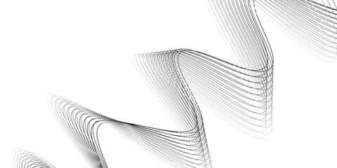 black and white background abstract wave background Vector abstract line art wavy flowing dynamic on white background in concept luxury, wave.