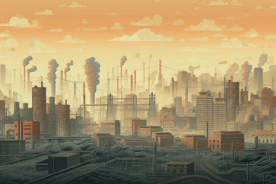 Polluted Urban Landscape 