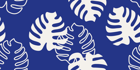 Botanical tropical seamless pattern illustration floral graphic
