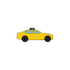 taxi vector type icon