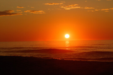 Sunrise over the ocean