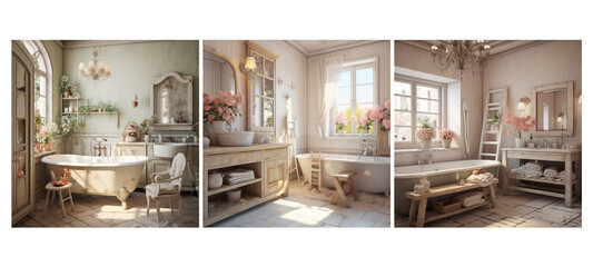 elements shabby chic bathroom interior design