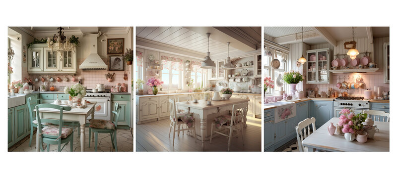 decor shabby chic kitchen interior design
