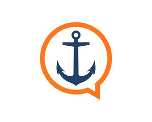 anchor inside the bubble chat logo
