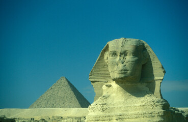 AFRICA EGYPT CAIRO GIZA PYRAMIDS SPHINX