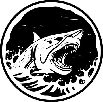 recommend clip art: Shark - High Quality Vector Logo - Vector illustration ideal for T-shirt graphic