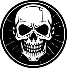 Fototapeta premium Skull - High Quality Vector Logo - Vector illustration ideal for T-shirt graphic