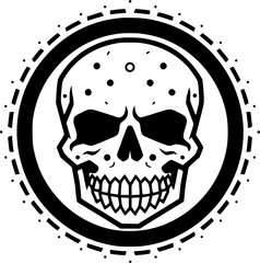 Skull - High Quality Vector Logo - Vector illustration ideal for T-shirt graphic