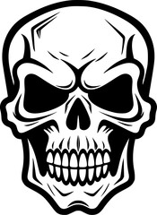 Fototapeta premium Skull - High Quality Vector Logo - Vector illustration ideal for T-shirt graphic