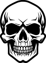 Fototapeta premium Skull - Minimalist and Flat Logo - Vector illustration