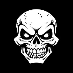 Skull - High Quality Vector Logo - Vector illustration ideal for T-shirt graphic