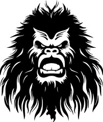 Fototapeta na wymiar Bigfoot - Minimalist and Flat Logo - Vector illustration