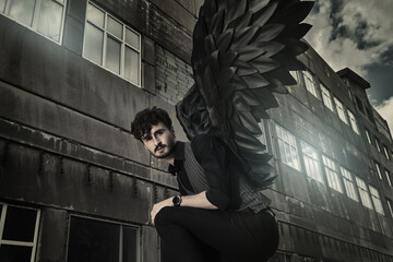 black angel man