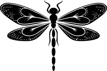 Dragonfly | Minimalist and Simple Silhouette - Vector illustration