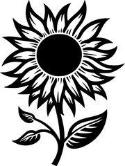 Flower | Minimalist and Simple Silhouette - Vector illustration