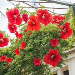 beautiful flowers from the bush.,generative AI