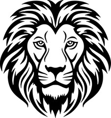 Obraz premium Lion | Minimalist and Simple Silhouette - Vector illustration