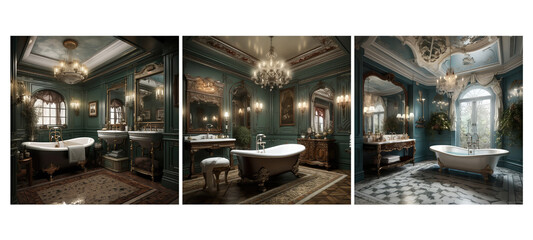 decoration victorian bathroom interior design