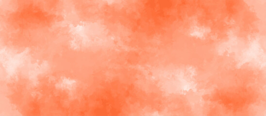 Fototapeta premium abstract watercolor background .watercolor background with orange color. Fantasy light red, orange shades watercolor background. subtle watercolor pink yellow gradient illustration.